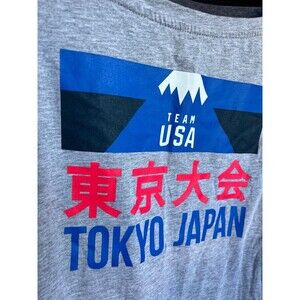 Olympic Team USA Women’s Tshirt Tokyo New Gray Olympic rings Large